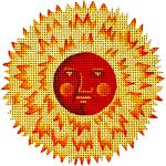 Flame Sun Ornament  478-2C