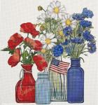 Red, White and Blue Bouquet  MLT442