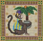Palm Tree Monkey Pillow  386-D