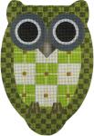Green Plaid Front Owl  1949-A