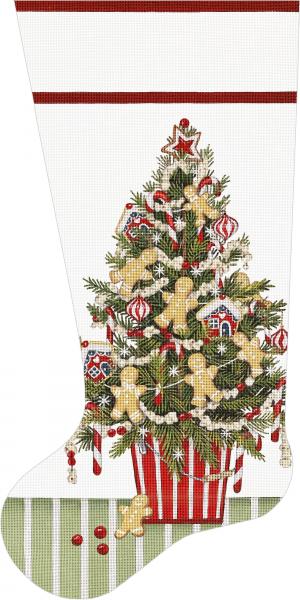 Gingerbread Tree Stocking MLT693
