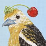 Sylvie Baltimore Oriole with Cherry  VS351