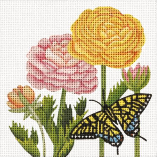 Flowers and Butterfly  MLT723-B