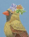 Cardinal with Myrtle  VS158-B
