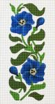 Blue Flowers Eyeglass Case  2084