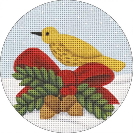 Holly Bird Ornament 2318-G