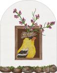 Flower Party Window/ Yellow Bird  VS409-D
