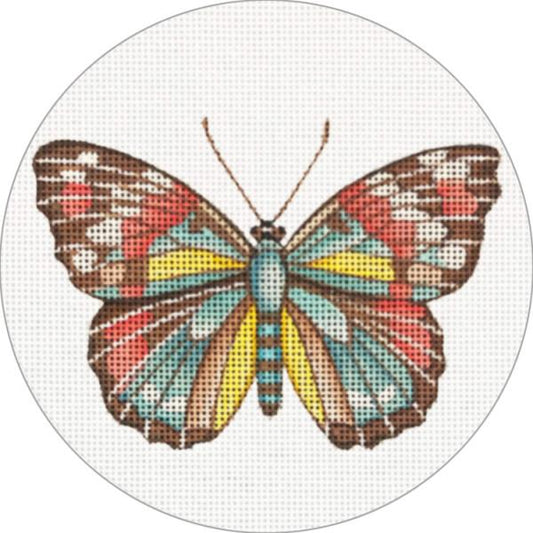 Pink and Turquoise Butterfly Ornament  MLT746-B
