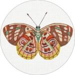 Brown and Pink Butterfly Ornament  MLT746-A
