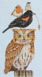 Owl and Friends with Black Crow  MLT539