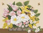 Mini Yellow Birds Basket  2327-C
