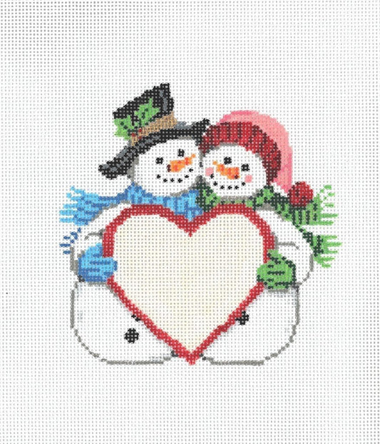 O-22 Snow Couple Ornament  18-904