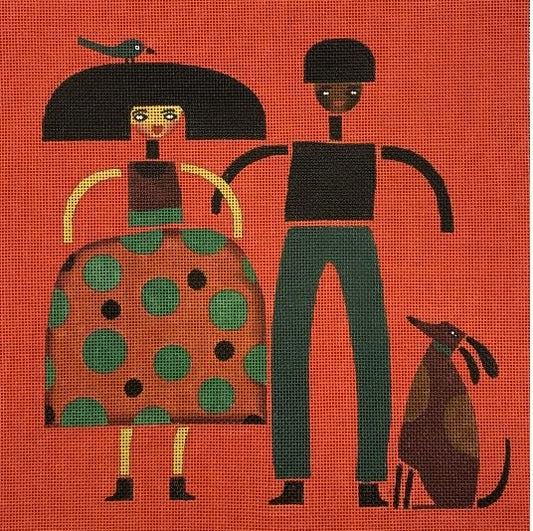 Couple, Bird, Dog  M-2007