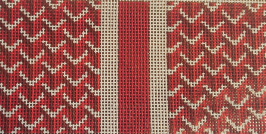 Red Eyeglass Case Y Pattern AF24R