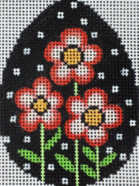 Poppies w/Dots Egg 26030