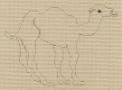 Nativity: Standing Camel (on Ecru) PT310A