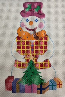 Plaid Vest Snowman R982