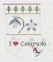 Mini - Sock Ornament: I Love Colorado PT357CO