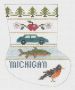 Mini - Sock Ornament: I Love Michigan PT357MI