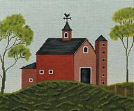Red Barn W/Silo  WK2098