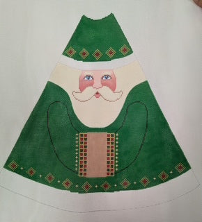 Green Santa Tree with Feet B-234-13