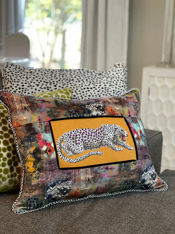 Leopard On Orange   CL046