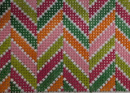 Chevron Multi Pinks, Greens, and Orange Wallet Case WCC31