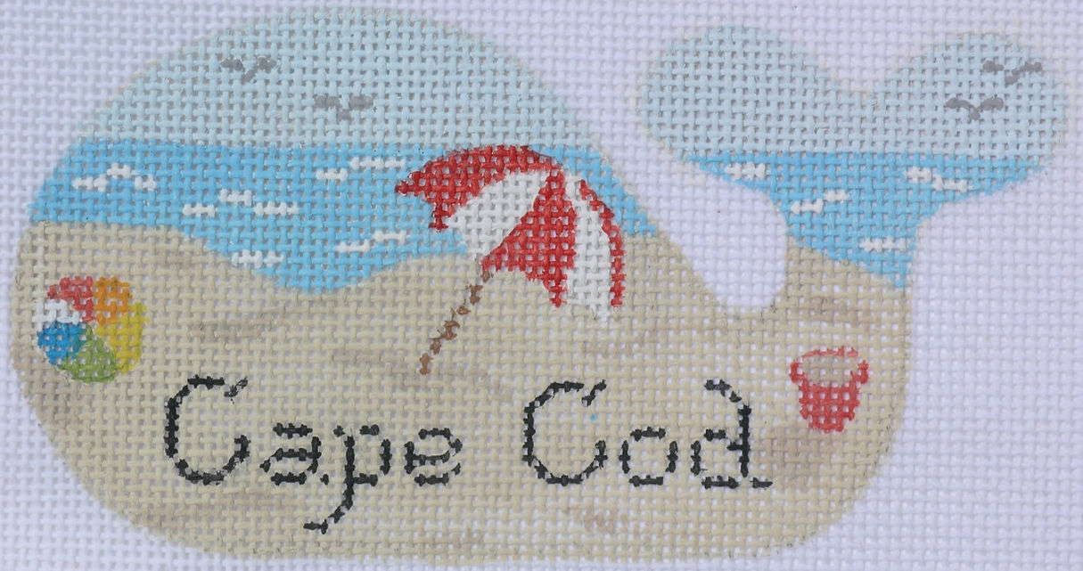 Mini Whale – Beach Scene (Specify Name Or Blank) OM-48
