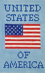 Planet Earth Passport Cover Insert – “United States Of America” American Flag On Sky Blue INSPPP-12