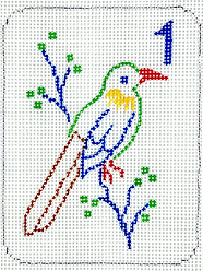 Mini Mahjong Tile – Bird OM-369