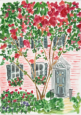 Charleston Pink House & Cherry Tree LB-PL-29