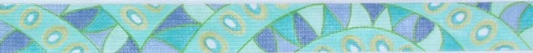 Belt – Pucci-Inspired Waves & Dots – Turquoise, Periwinkle, Green BL-63