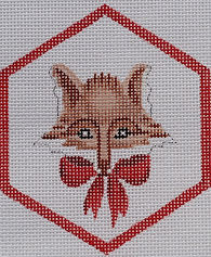 Christmas Ornament – Fox w/ Red Bow XM-126