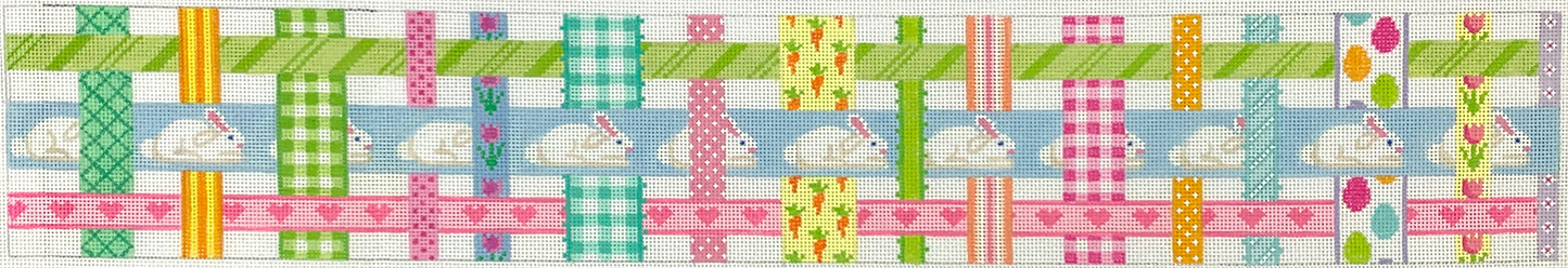Easter Basket – Woven Ribbons w/ An Easter Theme BAS-01