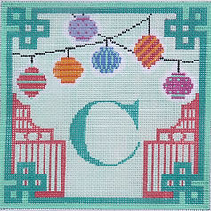 Chinoiserie Letter – Chinese Paper Lanterns (Specify Letter Or Blank) ALCN-03