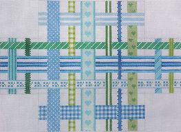 Brick – Woven Ribbons – Blues & Greens BR-01