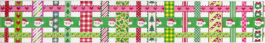 Christmas Basket – Woven Ribbons w/ A Christmas Theme BAS-02