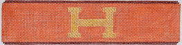 Cuff/Bookmark – Hermès H – Orange, Brown & Gold CU-60