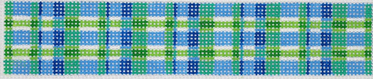 Key Fob – Blue & Green Madras KF-24