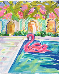 Flamingo In Pool MD-PL-12