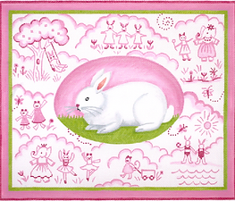Bunny Toile – Pinks KR-PL-08