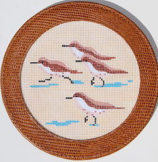 4” Round – Sandpipers On Beach INSMC-11
