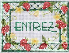“Entrez” Strawberries (Stitch Guide Available) DH-04