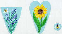 Scissors Case – Sunflower & Lavender w/ Bees       SC-02