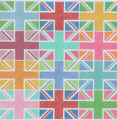 Union Jack Multi Color Blocks PL-102