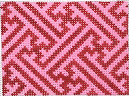 Planet Earth Insert – Chinoiserie Lattice – Red & Pink INSPCC-30