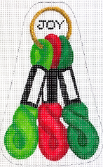 Christmas Ornament – Holiday Pepper Pot Group – Greens & Reds      XM-206