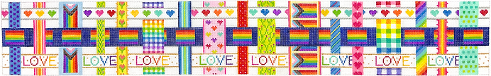 Pride Basket – Woven Ribbons w/ A Rainbow Pride Theme BAS-08