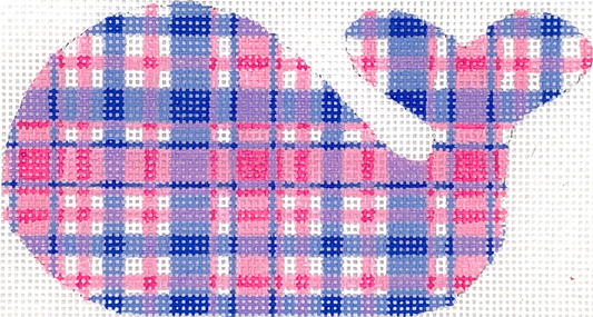 Mini Whale – Madras – Pinks & Periwinkles OM-266