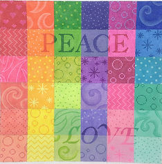 Peace & Love Rainbow Patchwork PL-422